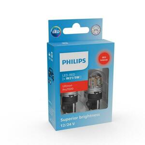 Philips W21/5W 12V/24V W3x16q Ultinon Pro7000 červená NOECE 2ks 11066RU70X2 obraz