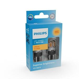 Philips W21/5W 12V/24V W3x16q Ultinon Pro7000 oranžová NOECE 2ks 11066AU70X2 obraz