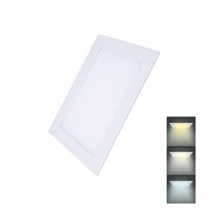 Solight LED mini panel CCT, podhledový, 12W, 900lm, 3000K, 4000K, 6000K, čtvercový WD141 obraz