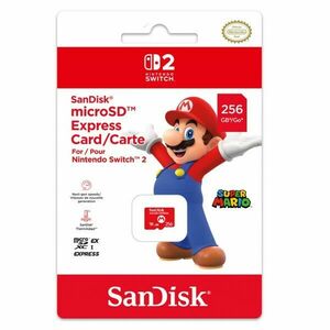 SanDisk Nintendo Switch 2 microSD Express 256 GB obraz