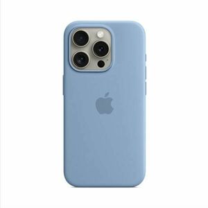 Apple iPhone 15 Pro Max Silicone Case with MagSafe - Winter Blue obraz