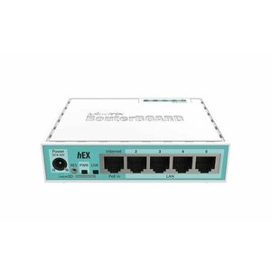 MIKROTIK RouterBOARD hEX + L4 (880 MHz, 256 MB RAM, 5×GLAN switch, plastic case, zdroj) obraz