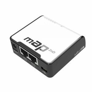 MIKROTIK RouterBOARD mAP-2nD + L4 (650 MHz, 64 MB RAM, 2×LAN, 1×2, 4 GHz 802.11n) obraz