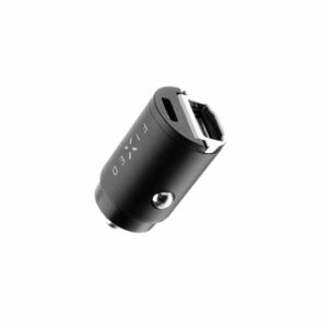 FIXED Autonabíječka s USB-C a USB-A, PD, QC 3.0, 30 W, černá obraz