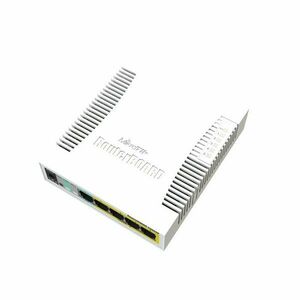 MIKROTIK RouterBOARD 260GSP 5-port Gigabit smart switch + 1×SFP (SwitchOS, PoE-out plastic case + zdroj) obraz