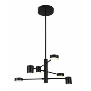 Rabalux Černé závěsné LED svítidlo Solomon 570mm 30W 6355 obraz