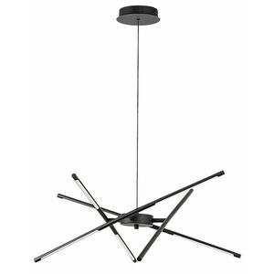 Rabalux Černé závěsné LED svítidlo Henli 760mm 30W 72237 obraz