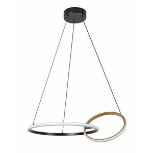 Rabalux Černo-zlaté závěsné LED svítidlo Emilion 620mm 36W 72296 obraz