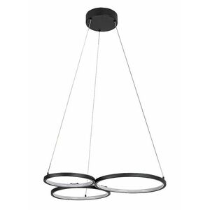 Rabalux Černé závěsné LED svítidlo Formand 610mm 38W 72297 obraz