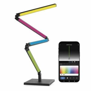 EMOS GoSmart RGBIC Černá LED stolní lampička 175cm 20W s WiFi ZCW34BR obraz
