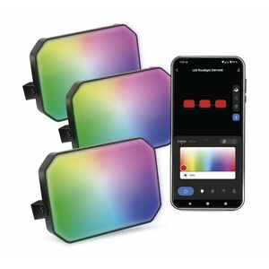 EMOS GoSmart RGB+CCT Startovací sada LED reflektorů 14W IP65 s WiFi, 3 kusy ZIW184R obraz