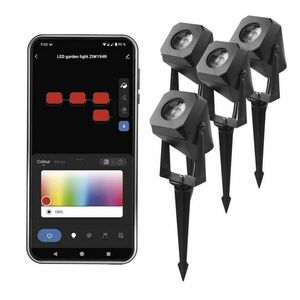 EMOS GoSmart RGB+CCT Startovací sada LED bodových svítidel 7W IP65 s WiFi, 4 kusy ZIW194R obraz