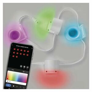 EMOS GoSmart RGBIC+CCT Rozšiřující set LED bodových svítidel na řetězu 1, 9W s WiFi, 4 kusy, 85cm ZIW154R obraz