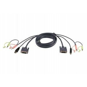 ATEN 2L-7D02UI KVM kabel Černá 1, 8 m 2L-7D02UI obraz