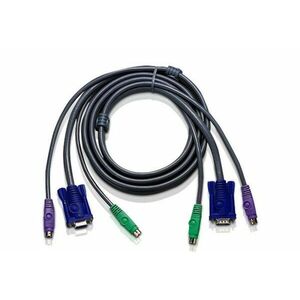 ATEN 6ft PS/2 KVM kabel Černá 1, 8 m 2L-1001P/C obraz