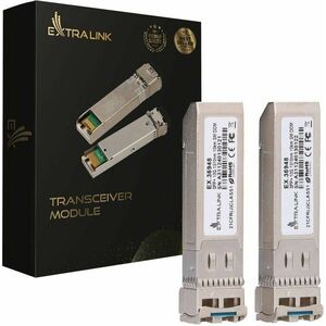Extralink SFP+ 10G 2-pack | SFP+ modul | 10Gbps, LC/UPC EX.35948 obraz