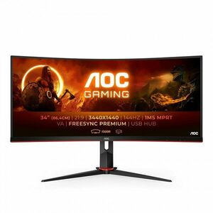 AOC G2 CU34G2X/BK plochý počítačový monitor 86, 4 cm CU34G2X/BK obraz