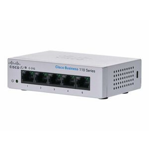 Cisco CBS110-5T-D-EU Unmanaged 5-port GE, Desktop, Ext CBS110-5T-D-EU obraz