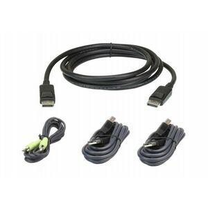 ATEN 2L-7D02UDPX4 KVM kabel Černá 1, 8 m 2L-7D02UDPX4 obraz