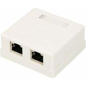 Extralink | Nástěnná zásuvka | 2x RJ45 KAT5E STP EX.9649 obraz
