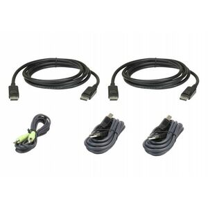 ATEN 2L-7D03UDPX5 KVM kabel Černá 3 m 2L-7D03UDPX5 obraz