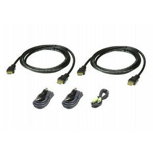 ATEN 2L-7D02UHX5 KVM kabel Černá 1, 8 m 2L-7D02UHX5 obraz
