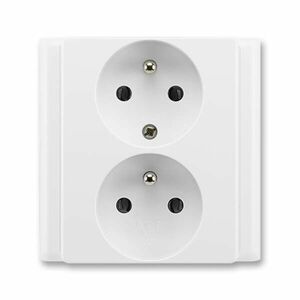 ABB Zásuvka CLASSIC, jasně bílá 5512-2249B1 obraz