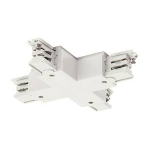 SLV BIG WHITE X SPOJKA pro vysokonapěťovou 3fázovou montážní kolejničku S-TRACK dopravní bílá 1001389 obraz