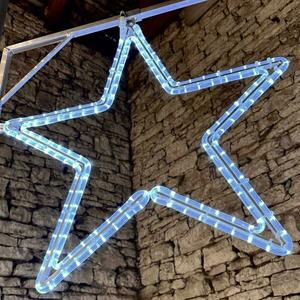DecoLED LED světelná hvězda na VO, pr.40cm, ledově bílá obraz