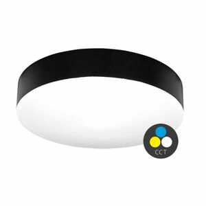 Ecolite LED svítidlo stropní kruh 36W 40cm 3060lm CCT IP44 černá WML400-CCT/36W/CR obraz