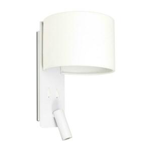 FARO FOLD nástěnná lampa, bílá, se čtecí lampičkou obraz