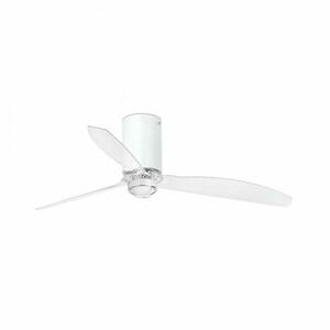 FARO MINI TUBE FAN M LED, bílá/transparentní, stropní LED ventilátor s DC motorem obraz