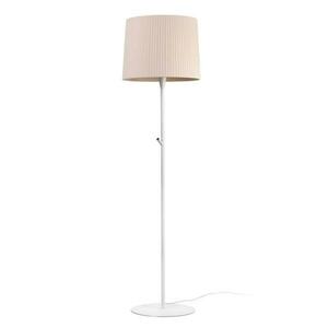 FARO SAMBA bílá/skládaná béžová stojací lampa obraz