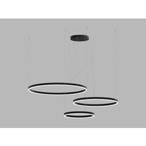 LED2 3274753DTW Závěsné svítidlo CIRCLE SET 3 P-Z, B DALI TW/PUSH TW 136W 3000K-4000K černá obraz