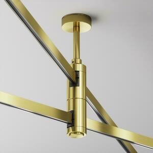 MAYTONI Upevnění ke stropu dvojité krátké 78 mm pro magnetickou lištu 24 V Flarity TRA156C-D1-BS obraz
