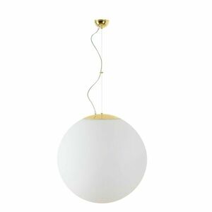 OSMONT ADR45844 ADRIA L5 závěsné skleněné svítidlo mosaz leštěná / bílá IP40 3x25W E27 obraz