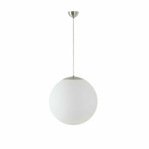 OSMONT ADR53058 ADRIA S4 závěsné skleněné svítidlo nerez broušená / bílá IP40 40W E27 obraz