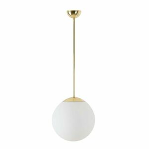 OSMONT ADR60048 ADRIA P2 závěsné skleněné svítidlo mosaz leštěná / bílá IP40 3000 K 20W LED obraz