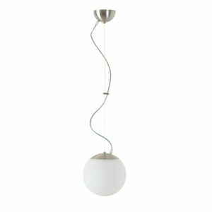 OSMONT ADR60246 ADRIA L1 závěsné skleněné svítidlo nerez broušená / bílá IP40 3000 K 8W LED obraz