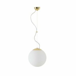 OSMONT ADR60252 ADRIA L2 závěsné skleněné svítidlo mosaz leštěná / bílá IP40 3000 K 20W LED obraz