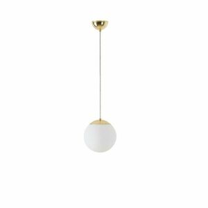 OSMONT ADR60331 ADRIA S1 závěsné skleněné svítidlo mosaz leštěná / bílá IP40 3000 K 8W LED obraz