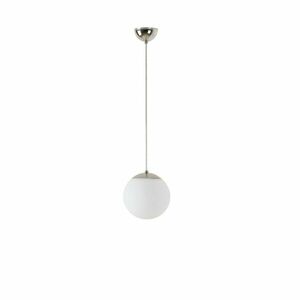 OSMONT ADR60332 ADRIA S1 závěsné skleněné svítidlo nerez leštěná / bílá IP40 3000 K 8W LED obraz