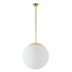 OSMONT ADR60596 ADRIA P3 závěsné skleněné svítidlo mosaz leštěná / bílá IP40 4000 K 27W LED DALI obraz