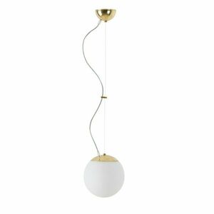 OSMONT ADR60742 ADRIA L1 závěsné skleněné svítidlo mosaz leštěná / bílá IP40 4000 K 8W LED obraz