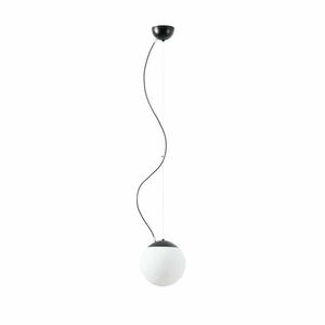 OSMONT ADR61820 ADRIA L1 závěsné skleněné svítidlo černá / bílá IP40 4000 K 8W LED obraz
