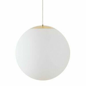 OSMONT ADR62234 ADRIA S5 HP závěsné skleněné svítidlo mosaz leštěná / bílá IP40 3000 K 65W LED obraz