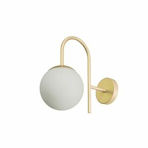 OSMONT ANC40003 ANCHA 1 nástěnné skleněné svítidlo Golden Beach / bílá IP40 25W E27 obraz
