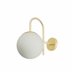 OSMONT ANC40009 ANCHA 2 nástěnné skleněné svítidlo Golden Beach / bílá IP40 25W E27 obraz