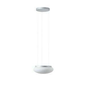 OSMONT ARA67921 ARAKIS LE2 závěsné skleněné svítidlo stříbrná / bílá IP40 4000 K 13W LED obraz