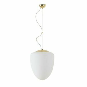 OSMONT AST45542 ASTRA L závěsné skleněné svítidlo mosaz leštěná / bílá IP40 40W E27 obraz